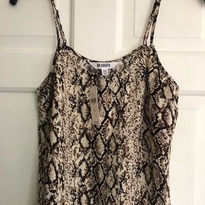 NWT Anthropologie Snake print cami